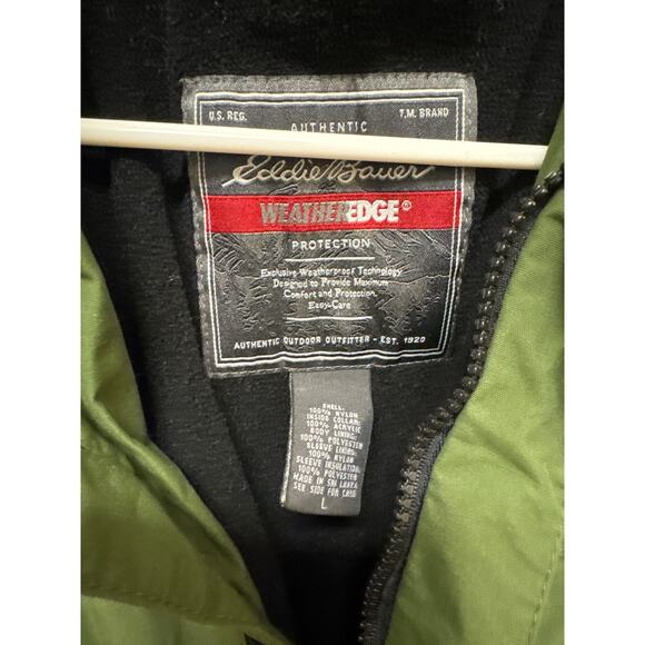 Eddie Bauer Weatheredge Olive Green Men's Jacket SZ Large - Picture 3 of 4